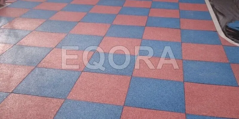 Резиновое покрытие из крошки для автосервисов в Видном